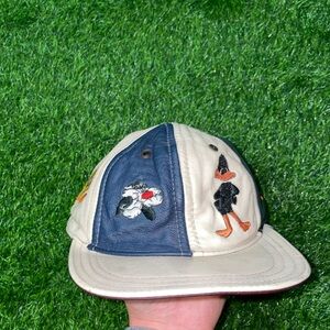 Vintage Warner Bros. Looney tunes leather adjustable hat